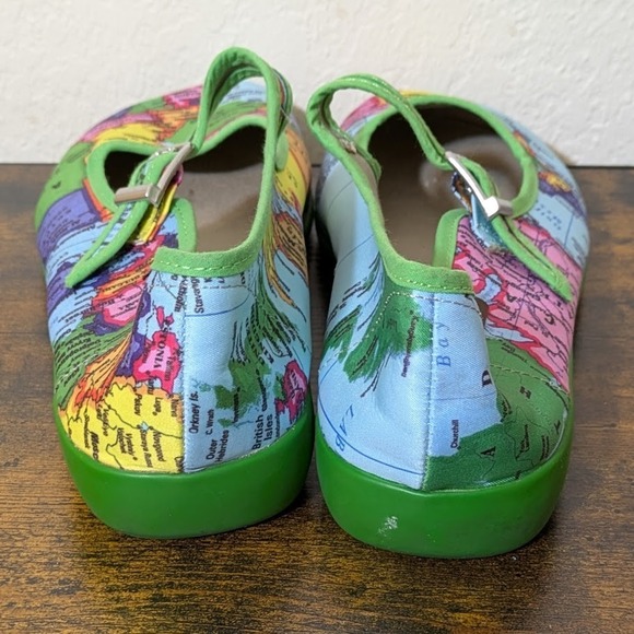 Chocolaticas Bon Voyage Womens Mary Jane Flat Size 5.5-6/36 Hot Chocolate Design - Picture 3 of 12